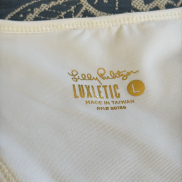 NWT LILLY PULTIZER LUXLETICS VANTi BRA TANK - LARGE - Picture 4 of 8